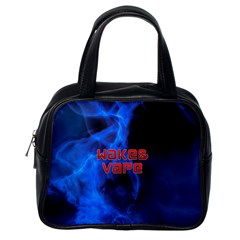 Wake&vape Blue Smoke  Classic Handbag (one Side) by OCDesignss