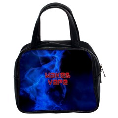 Wake&vape Blue Smoke  Classic Handbag (two Sides) by OCDesignss