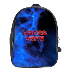 Wake&vape Blue Smoke  School Bag (xl) by OCDesignss