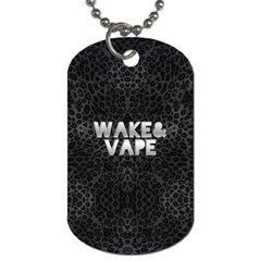 Wake&vape Leopard  Dog Tag (two-sided)  by OCDesignss