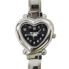 Wake&vape Leopard  Heart Italian Charm Watch  by OCDesignss