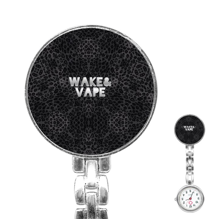 Wake&vape Leopard  Stainless Steel Nurses Watch