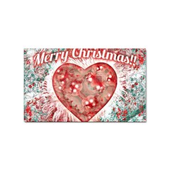 Vintage Colorful Merry Christmas Design Sticker 10 Pack (rectangle) by dflcprints