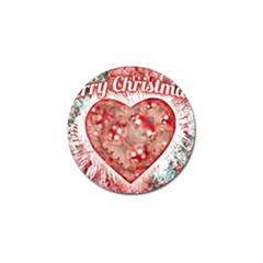 Vintage Colorful Merry Christmas Design Golf Ball Marker 4 Pack by dflcprints