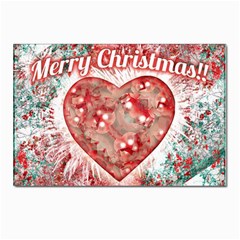 Vintage Colorful Merry Christmas Design Postcard 4 x 6  (10 Pack) by dflcprints