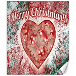 Vintage Colorful Merry Christmas Design Canvas 8  x 10  (Unframed) 8.15 x9.66  Canvas - 1