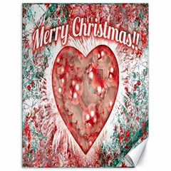 Vintage Colorful Merry Christmas Design Canvas 18  X 24  (unframed) by dflcprints