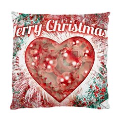 Vintage Colorful Merry Christmas Design Cushion Case (single Sided)  by dflcprints