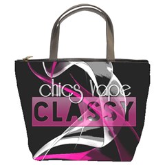 Classy Chics Vape Pink Smoke  Bucket Handbag by OCDesignss