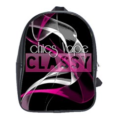 Classy Chics Vape Pink Smoke  School Bag (large) by OCDesignss