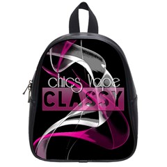 Classy Chics Vape Pink Smoke  School Bag (small) by OCDesignss