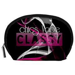 Classy Chics Vape Pink Smoke  Accessory Pouch (large) by OCDesignss