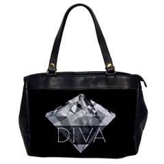 Diva Diamond  Oversize Office Handbag (one Side) by OCDesignss