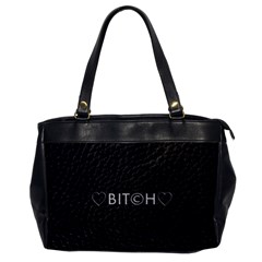 Black Bit?h Oversize Office Handbag (one Side) by OCDesignss