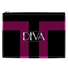 Pink Diva  Cosmetic Bag (xxl) by OCDesignss