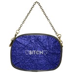 Blue Bit?h Chain Purse (One Side) Front