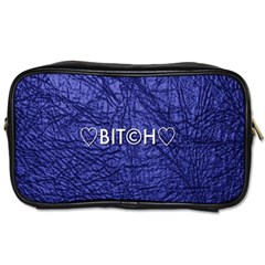 Blue Bit?h Travel Toiletry Bag (one Side) by OCDesignss