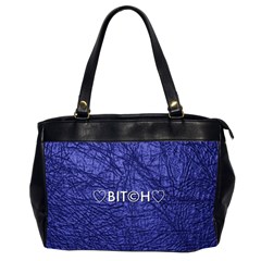 Blue Bit?h Oversize Office Handbag (two Sides) by OCDesignss