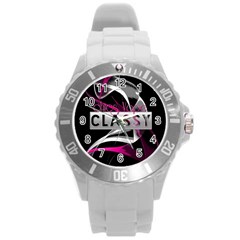 Classy Chics Vape Pink Smoke  Plastic Sport Watch (large) by OCDesignss