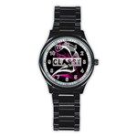 Classy Chics Vape Pink Smoke  Sport Metal Watch (Black) Front