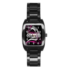 Classy Chics Vape Pink Smoke  Stainless Steel Barrel Watch by OCDesignss