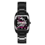 Classy Chics Vape Pink Smoke  Stainless Steel Barrel Watch Front