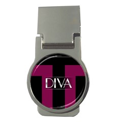 Pink Diva  Money Clip (round) by OCDesignss