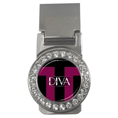 Pink Diva  Money Clip (cz) by OCDesignss