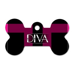 Pink Diva  Dog Tag Bone (one Sided) by OCDesignss