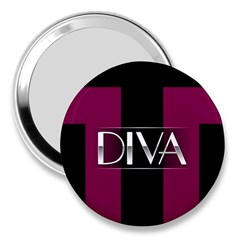 Pink Diva  3  Handbag Mirror by OCDesignss