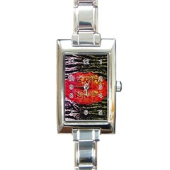 Abstract Lips  Rectangular Italian Charm Watch by OCDesignss