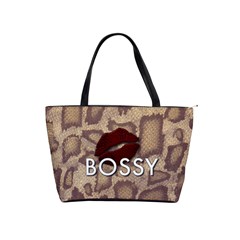 Bossy Snake Texture  Large Shoulder Bag by OCDesignss