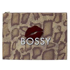 Bossy Snake Texture  Cosmetic Bag (xxl) by OCDesignss