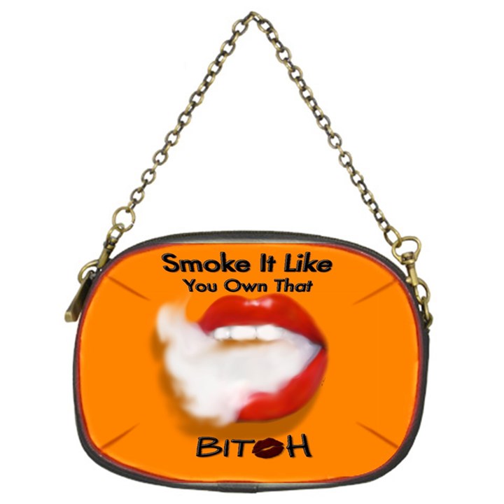 Vape Mouth Smoke Own That Chain Purse (One Side)