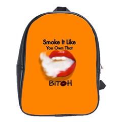 Vape Mouth Smoke Own That School Bag (large) by OCDesignss