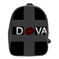 Diva Lips Bold School Bag (xl) by OCDesignss