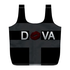 Diva Lips Bold Reusable Bag (l) by OCDesignss