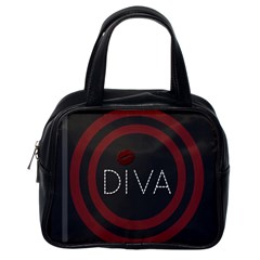 Diva Lips Pattern  Classic Handbag (one Side) by OCDesignss