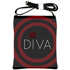 Diva Lips Pattern  Shoulder Sling Bag by OCDesignss