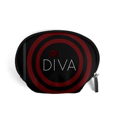 Diva Lips Pattern  Accessory Pouch (small) by OCDesignss