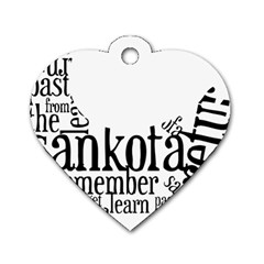 Sankofashirt Dog Tag Heart (one Sided) 