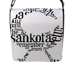 Sankofashirt Flap Closure Messenger Bag (large) by afromartha