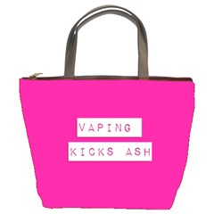 Vaping Kicks Ash Pink  Bucket Handbag by OCDesignss