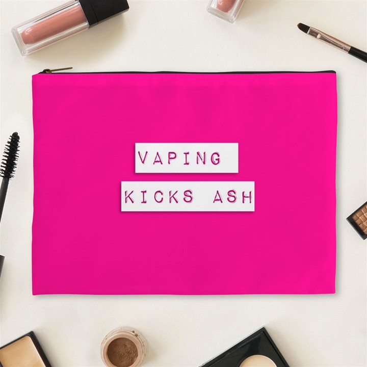 Vaping Kicks Ash Pink  Cosmetic Bag (XL)