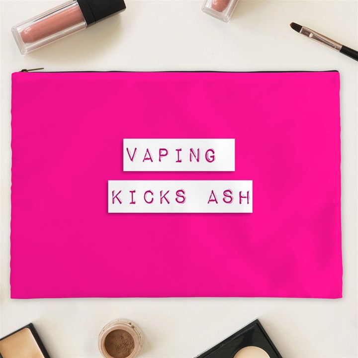 Vaping Kicks Ash Pink  Cosmetic Bag (XXL)