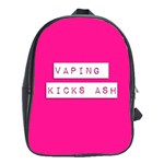 Vaping Kicks Ash Pink  School Bag (XL) Front