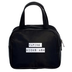 Vaping Kicks Ash Blk&wht  Classic Handbag (two Sides) by OCDesignss