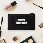 Vaping Kicks Ash Blk&wht  Cosmetic Bag (Small) Back