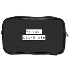 Vaping Kicks Ash Blk&wht  Travel Toiletry Bag (one Side) by OCDesignss