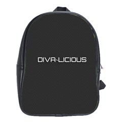 Diva Licious  School Bag (xl) by OCDesignss